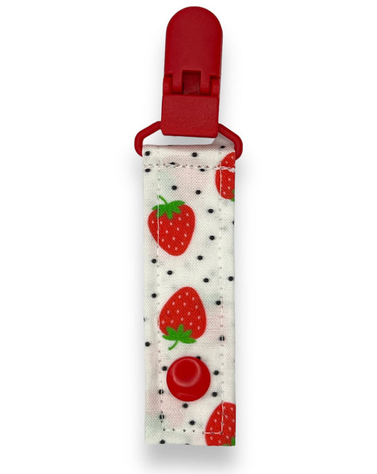 spotty dotty strawberry Bellie Bundle Tubie Clip